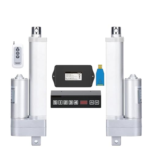 ZTOSZSPT Elektrischer Linearantrieb, Teleskopstange, eingebauter Hallsensor, 24 V, EIN Satz, 450 mm - 600 mm Hub(24V 500MM Stroke,10MMS 2000N) von ZTOSZSPT