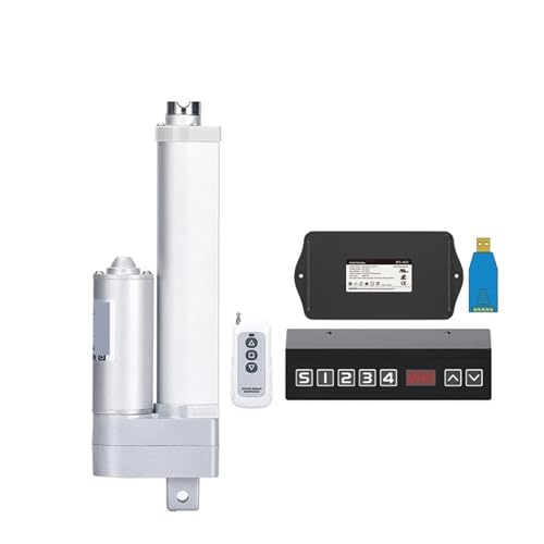 ZTOSZSPT Elektrischer Linearantrieb mit Hall-Controller, 24V-Motor, 50mm-200mm Hub, 4000N Schub Teleskop(24V 100MM Stroke,20MMS 800N) von ZTOSZSPT