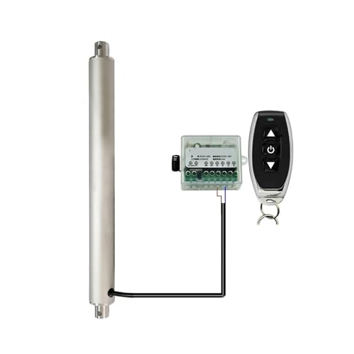 ZTOSZSPT Linearantrieb, 12 V, Fernbedienungssatz, max. 1500 N, 15 mm/s Hub, 50 mm – 400 mm, Edelstahlstange(Stroke 250mm) von ZTOSZSPT