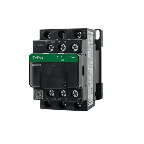 ZTOSZSPT Schwarz LC1D09A LC1D12A LC1D18A Version AC Dreipoliger Schütz 3P B7C F7C Q7C M7C 24V 110V 220V 380V (LC1D09,110V) von ZTOSZSPT