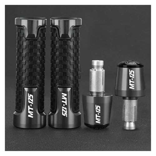 ZTQLIJQF Lenkerendstopfen Für YAMA&HA MT125 MT-125 2014-2021 2024 Motorrad Grip Enden Zubehör 7/8 "22 MM Lenker Griffe Griff Bar End Plugs(6) von ZTQLIJQF