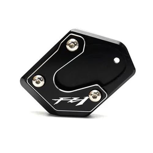ZTQLIJQF Seitliche Halterungsplatte Für YAMA&HA FZ1 2006-2015 FZ6 FZ6R FZ6-S2 2004-2009 Motorrad Aluminium Ständer Fuß Seitenständer Verlängerung Pad(Black) von ZTQLIJQF
