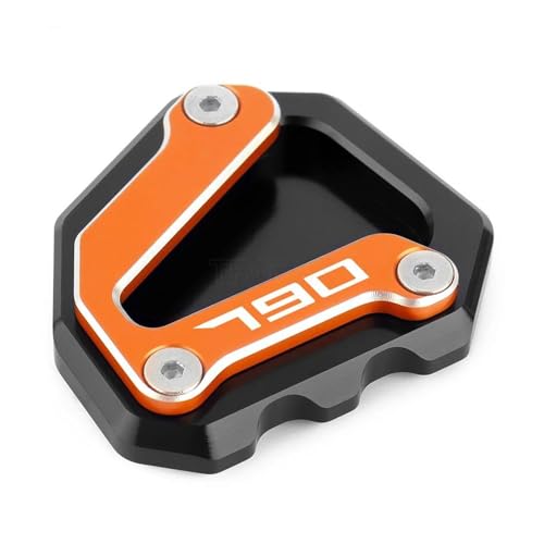 ZTQLIJQF Seitliche Halterungsplatte Motorrad Seite Stehen Vergrößern Fuß Platte Verlängerung Kickstand Pad Anti Skid Für K&T&M 790 Duke Duke 790 2017-2023(1) von ZTQLIJQF