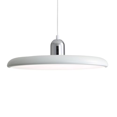 ZTTECH Moderne LED Pendelleuchte 36W mit Einstellbarer Farbtemperatur Deckenlampe 3000K/4500K/6000K Metall und Acryl für Esszimmer Küche Wohnzimmer [Farbe] (Chrom + Weiß) von ZTTECH