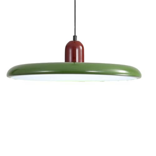 ZTTECH Moderne LED Pendelleuchte 36W mit Einstellbarer Farbtemperatur Deckenlampe 3000K/4500K/6000K Metall und Acryl für Esszimmer Küche Wohnzimmer [Farbe] (Rot + Grün) von ZTTECH