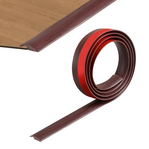 200cm PVC Übergangsleiste Selbstklebend,Teppichboden Türleisten Selbstklebend,Türschwellen Leiste für Schwellenböden mit Teppichboden und einer Übergangshöhe von Weniger als 5 mm (Rot) von ZTVOWTO