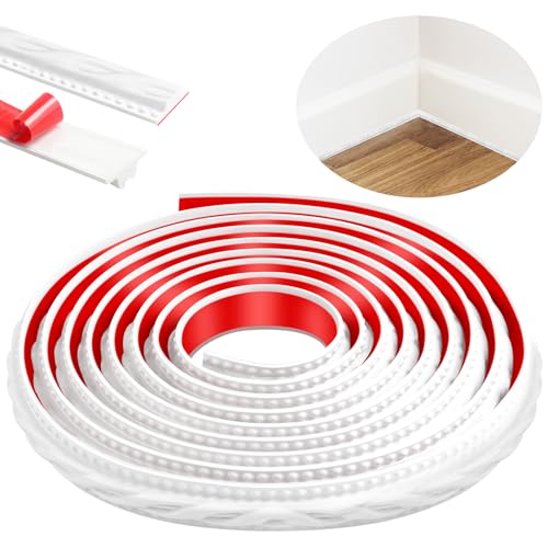 300cm Zierleisten Selbstklebend,Peel and Stick Wandleisten,3D Deckenleisten Selbstklebend für Spiegelrahmen,Möbel,Türrahmen,Decken,Heimdekoration(Weiß) von ZTVOWTO
