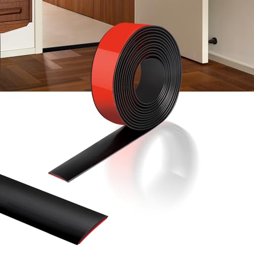 400cm×4cm Übergangsleiste Selbstklebend, Vinylboden Selbstklebnd, Türleiste Selbstklebend wird Verwendet, um Bodenlücken, Teppichfliesen, Fliesenfliesen, Fliesenfliesen zu Verbinden(Schwarz) von ZTVOWTO