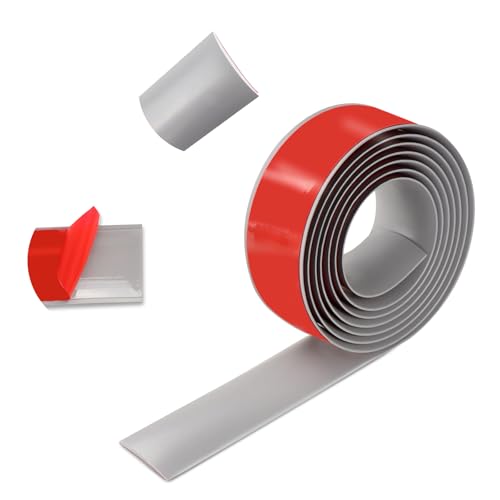 400cm×5cm Übergangsleiste Selbstklebend, Vinylboden Selbstklebnd, Türleiste Selbstklebend wird Verwendet, um Bodenlücken, Teppichfliesen, Fliesenfliesen, Fliesenfliesen zu Verbinden(Grau) von ZTVOWTO