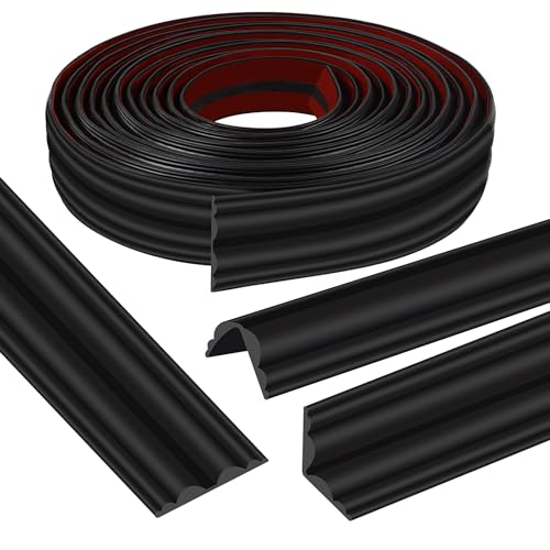 Selbstklebender Kantenschutz Selbstklebend, Eckenschutz Kantenschutz Schützt vor Schnittverletzungen, Tischkantenschutz Geeignet für Tische, Möbel (Schwarz, 400cm*2cm) von ZTVOWTO