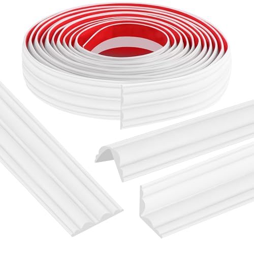 Selbstklebender Kantenschutz Selbstklebend, Eckenschutz Kantenschutz Schützt vor Schnittverletzungen, Tischkantenschutz Geeignet für Tische, Möbel (Weiß, 400cm*2cm) von ZTVOWTO