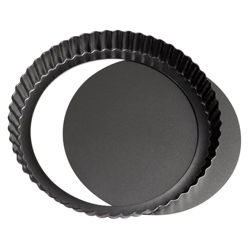 ZTVOWTO 20cm×3cm Pie Tins for Baking, Round Quiche Dish, Non-Stick Pie Tin, Wavy Edge Quiche Tins, Pie Dishes von ZTVOWTO