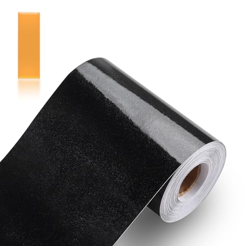 ZTVOWTO Holzmaserung Klebeband Holzoptik Dachpappe Selbstklebende Wasserdichtes Boden Reparaturband Wandanschlussband Abdichtband Kratzer Reparatur für Möbel Boden Tische(Perlenschwarz) von ZTVOWTO