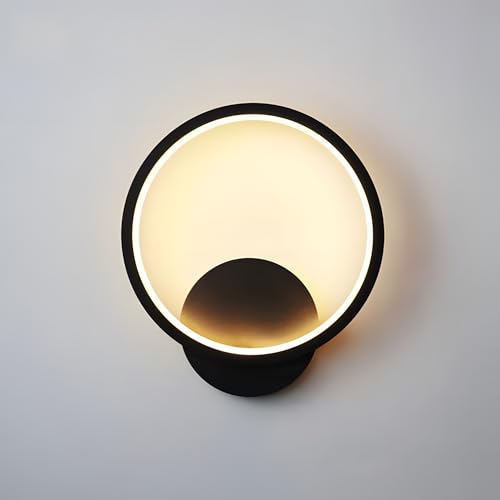 ZTWLEED Wandleuchte LED Innen Rund,12W 1400LM Wandlampe LED Rund Mordern 3000K/4000K/6000K,Wandleuchte Schwarz für Schlafzimmer Wohnzimmer Korridor Treppenhaus,110-240V ZTWLEED Wandleuchte LED Innen Rund,12W 1400LM Wandlampe LED Rund Mordern 3000K/4000K/6000K,Wandleuchte Schwarz für Schlafzimmer Wohnzimmer Korridor Treppenhaus,110-240V von ZTWLEED