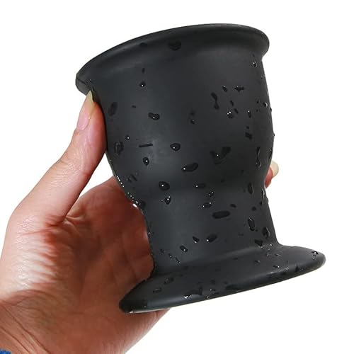 Hohler Analdilatator Vom Cup-Typ Hohler Spion Analer Buttplug Einlaufspülspielzeug Analplug Aus Silikon Analspielzeug Für Männer Und Frauen (Schwarz) Expander S/L 2 Größenoptionen,L von ZTWSAQ