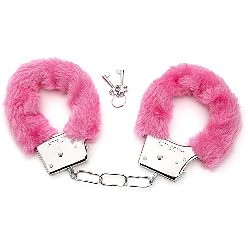 Plüsch Handschellen Sexy Plüsch Handschellen Rollenspiel Requisiten Paar Partner Sex Handschellen Erwachsene Plüsch Handschellen Mit Schlüssel Halloween,Pink von ZTWSAQ