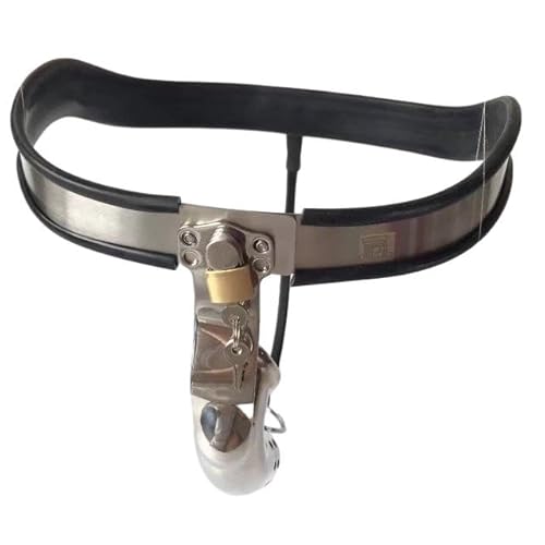 ZTWSAQ Edelstahl Keuschheitshose Keuschheitsgürtel Für Herren Extrem Fetisch Bondage Chastity Belt Male Chastity Cage Keuschheitskäfig Chastity Device Sexspielzeug Für Paare,90cm/100cm,B von ZTWSAQ