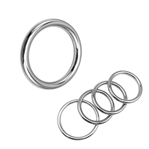 ZTWSAQ Penisring Metall Eichelring Männer Intimschmuck Cockring Hodensackring Verzögerte Ejakulation Hodenring Bondage Penis Lock Ring SM Penis Ring Extreme Sexspielzeug Für Erwachsene, 32mm von ZTWSAQ