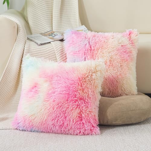 ZTYROLJ 2er Set Kissenbezug 40x40 cm,Microfiber Ultra Weich Kissenbezug mit Reißverschluss, Atmungsaktiv Resistent Kissenbezug 40x40 für Bettwäsche Sofa von ZTYROLJ