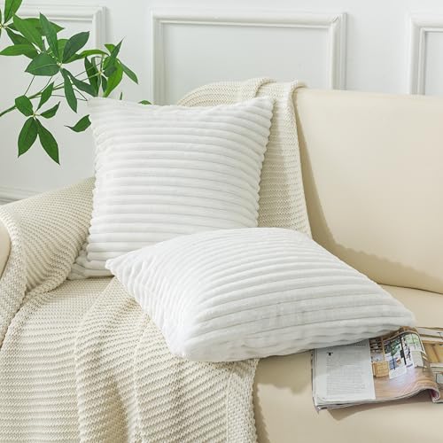 ZTYROLJ 2er Set Kissenbezug 40x40 cm,Microfiber Ultra Weich Kissenbezug mit Reißverschluss, Atmungsaktiv Resistent Kissenbezug 40x40 für Bettwäsche Sofa von ZTYROLJ