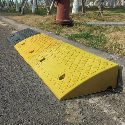 ZTZBFGM Gelb,50x27x7 cm, Bordsteinkanten Rampe Tragbares Bordsteinrampe Schwellenrampe Plastikrampen Auffahrkeil Autorampe Auffahrrampe Für Rollstuhl Auto Fahrzeug Wohnwagen Roller ZTZBFGM Gelb,50x27x7 cm, Bordsteinkanten Rampe Tragbares Bordsteinrampe Schwellenrampe Plastikrampen Auffahrkeil Autorampe Auffahrrampe Für Rollstuhl Auto Fahrzeug Wohnwagen Roller von ZTZBFGM