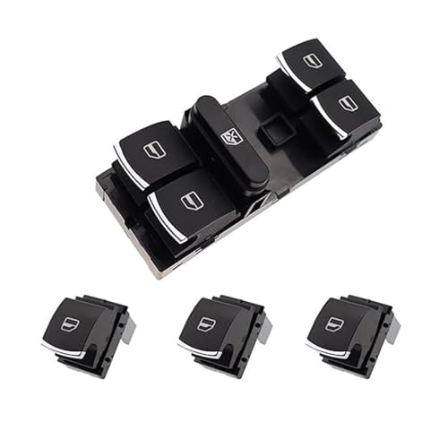 Fensterheberschalter Elektrischer Für Jetta Für Tiguan Für Golf GT MK5 MK6 Für Rabbit Für Passat B6 CC Für Seat Leon MK2 5ND959857 Lifter Button Switc Car 1Set Electric Power Master von ZTZHVNVGK