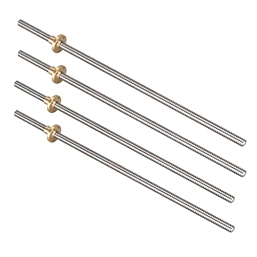 1 Stück T8-Leitspindel, Steigung 2 mm, 8 mm T-Typ-Schraube mit Mutter, Länge 100 mm – 950 mm, Trapezgewindespindeln for 3D-Druckerteile(500mm (With nut)) von ZTZTZ