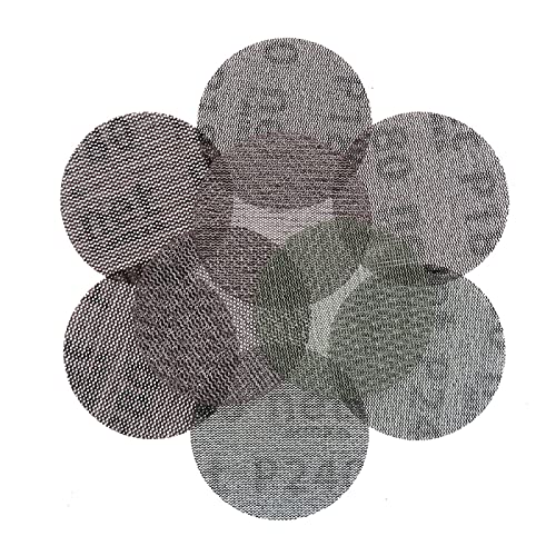 50 Teile/schachtel 3 Zoll 75mm Schleifpapier Auto Net Mesh Schleifscheiben Staubfrei Anti-Blocking 80/180/240 Körnungen Trockenentfernung Finish Schleifen(180) von ZTZTZ
