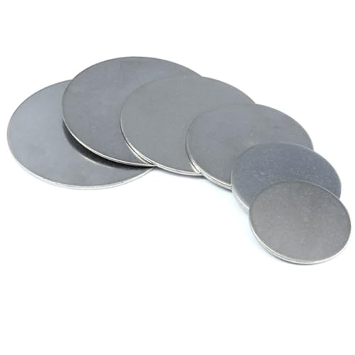 65 mm 70 75 80 Edelstahlscheibe, solide kleine runde Stahlplatte, Dicke 1,5, 2, 3, 4, Metallblechscheibe(65 * 2mm) von ZTZTZ