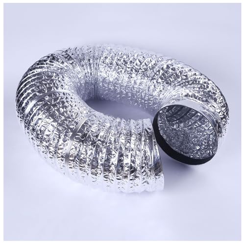 Flexibler Aluminium-Lüftungs-Luftkanalschlauch mit 2 Klemmen, universell, 80 mm bis 300 mm, 2 m bis 5 m(5m,120mm) von ZTZTZ