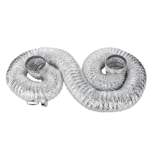 Flexibler Entlüftungsschlauch aus Aluminium for Trockner, HVAC, tragbare Klimaanlage, mehrere Größen, 1 Stück(3.0m,80mm) von ZTZTZ