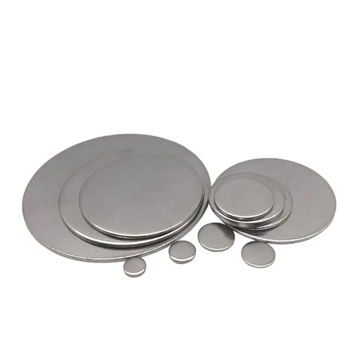 Metalle, runde Platte, 1 Stück, Durchmesser 8–100 mm, Edelstahl, kreisförmige, Dicke,1/1,4/1,8/2,7, massive Scheibe(Thickness 1.8mm*Dia 10mm 100pcs) von ZTZTZ