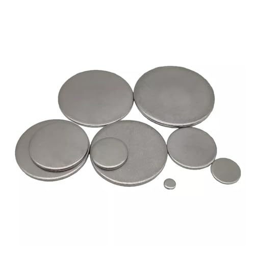 Metalle Runde Shee 1/3/10/15/20/25/20Pcs Dicke 1,3mm OD 13mm bis 80mm Edelstahl Platte 304 Disc Rund(31x1.3mm 10pcs) von ZTZTZ