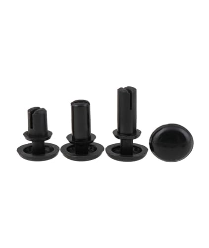 R2024-R6080 20 Stück Nylon-Kunststoff R-Typ Expansionsniet Klemmschraube Mutter, PC-Platine Befestigungsschnalle Hitzebeständig(R3100 20pcs) von ZTZTZ