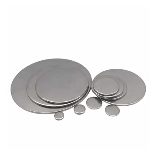 Runde Metallplatten, 1/2/5/10 Stück, lochlose Flachdichtung, solide runde Platten, Durchmesser 6–300 mm, Dicke 1–3(60x2.7mm (1Pcs)) von ZTZTZ