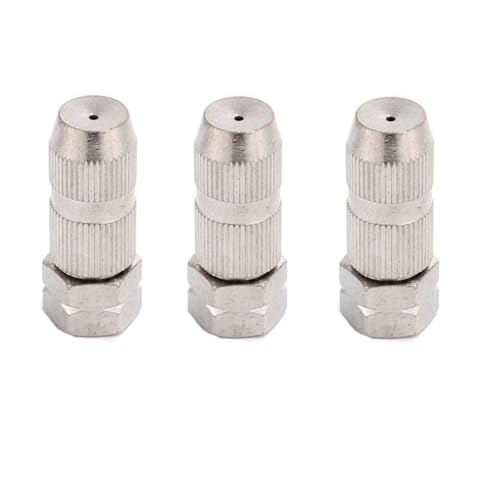 Verstellbare Düse aus Messing, 1,5 mm, M14 x 1,5 mm, mit Unterlegscheibe, O-Ring, 2–10 Stück, mehrere Größen(Directly Spray Silver,10pc) von ZTZTZ