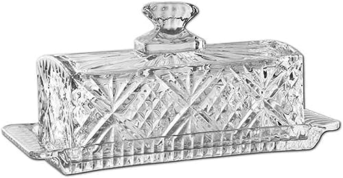 ZTZTZ Butterbehälter, Butterbehälter aus Glas mit Deckel und Griff, kann als Aufbewahrungsbox for Lebensmittel verwendet werden, und das rechteckige Butterregal ZTZTZ Butterbehälter, Butterbehälter aus Glas mit Deckel und Griff, kann als Aufbewahrungsbox for Lebensmittel verwendet werden, und das rechteckige Butterregal von ZTZTZ