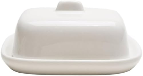 ZTZTZ Butterdose aus Keramik mit Deckel, weißer Butterbehälter und Aufbewahrungsbox, Behälter for die Küchenarbeitsplatte ZTZTZ Butterdose aus Keramik mit Deckel, weißer Butterbehälter und Aufbewahrungsbox, Behälter for die Küchenarbeitsplatte von ZTZTZ