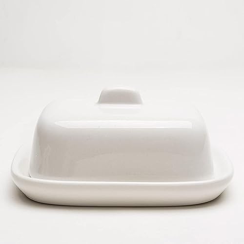 ZTZTZ Weiße Keramik, Butterdose mit Deckel, Weißer Butterbehälter ZTZTZ Weiße Keramik, Butterdose mit Deckel, Weißer Butterbehälter von ZTZTZ