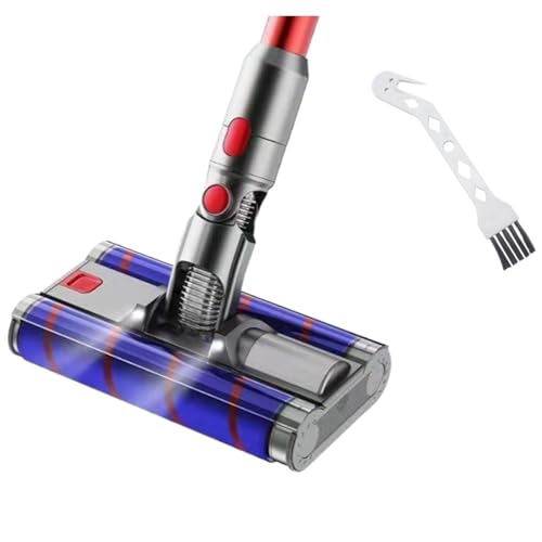 Weicher Bodenkopf Mit Doppelrollenbürste, Kompatibel Mit Dyson, V7 V8 V10 V11 V15, Staubsaugerteile, Elektrischer Bodenkopf Mit Scheinwerfern von ZUADZAFC