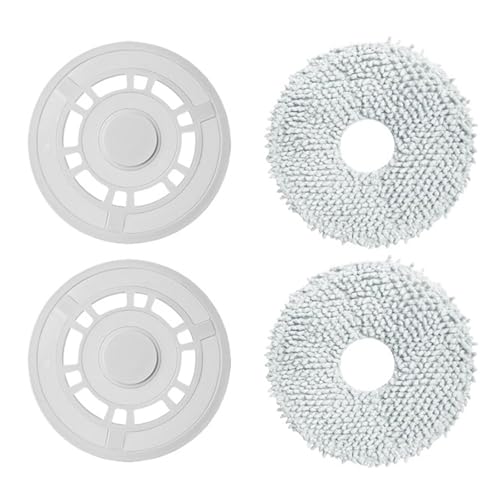 Wischtuchhalter, Kompatibel Mit Dreame, L10s Ultra/S10/S10 Pro/X10, Kompatibel Mit Xiaomi, Kompatibel Mit Mijia, OMNI All-in-One-Roboterstaubsauger B101CN Wischlappen(4pcs) von ZUADZAFC
