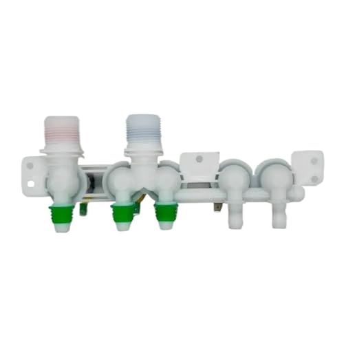 ZUADZAFC Elektrisches Wassereinlass-Magnetventil DC97-15459K, Kompatibel Mit Samsung, Trommelwaschmaschine AC220V/240V C-076-19-B13, Fünfkopf-Waschmaschinenteil von ZUADZAFC