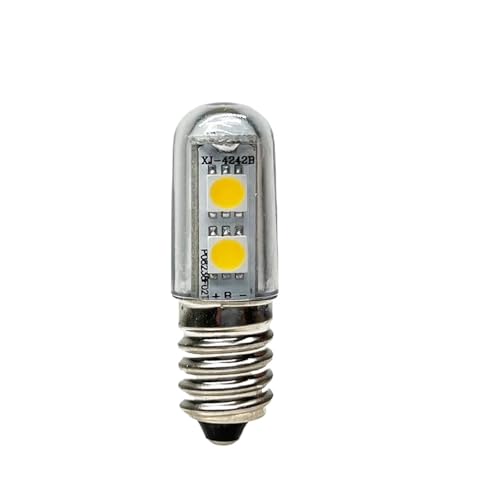 ZUADZAFC Mini E14 LED Kühlschrank Glühbirne SMD5050 0,5 W 1 W Kühlschrank Mikrowelle Öfen Dunstabzugshaube Nachttisch Nähmaschine Lampe Lampada LED(Cool White) von ZUADZAFC