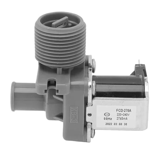 ZUADZAFC Wassereinlassventil for Waschmaschinen, Einlassschalter, Magnetventil, Kompatibel Mit SANYO, FCD270A, Vollautomatische Waschmaschine, 220–240V ZUADZAFC Wassereinlassventil for Waschmaschinen, Einlassschalter, Magnetventil, Kompatibel Mit SANYO, FCD270A, Vollautomatische Waschmaschine, 220–240V von ZUADZAFC
