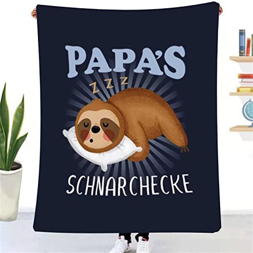 ZUCZUG Kuscheldecke Flauschige, Personalisierte Geschenke Decke an Meinen Papa von Tochter Deutsch Super Weich Luftpost Decke Positiv Ermutigen Sie Ihre Mama zur Liebe Geeignet für Sofa Reisen von ZUCZUG