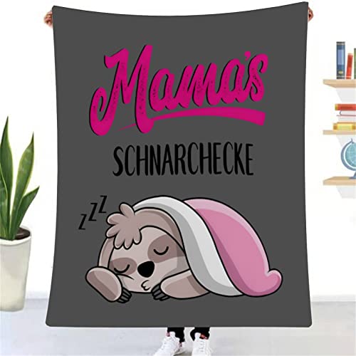 ZUCZUG Kuscheldecke Flauschige Personalisierte Geschenke Faultier Decke An Meine Mama, Muttertag Thanksgiving Geburtstagsgeschenk für Bester Mama, Super Weiche Flanelldecke Wohndecke Schlafdecke von ZUCZUG