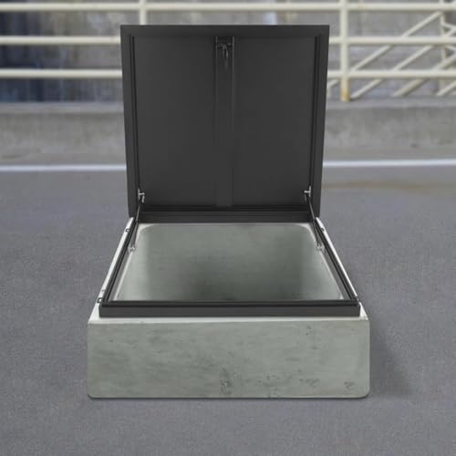 Dachfenster aus verzinktem Metall,Regendichte Dachfensterabdeckungen für Dachböden,Kellertreppenausstiegsabdeckungen,Schachtabdeckungen aus Stahl für Terrassen,Wetterfeste Dachzugangsabdeckungen(55*95 von ZUGIATP