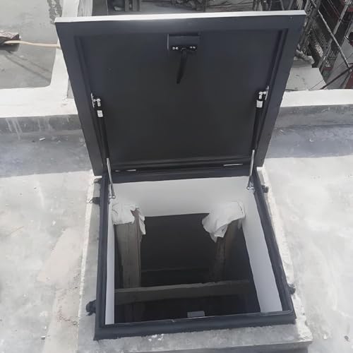 Dachfensterabdeckungen für Wohnhäuser,Regendichte Dachfensterabdeckungen,Wetterfeste Dachfensterabdeckungen,Kellerausstiegsabdeckungen mit Griffen und Airbags,Wetterfeste Notausstiegsabdeckungen(70*70 von ZUGIATP