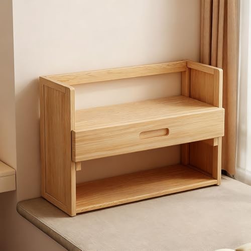 Desktop-Bücherregal, Geeignet Für Computertische, Doppellagiges, Multifunktionales Aufbewahrungsregal, Geeignet Für Das Wohnzimmer Im Wohnheim, Büro(Original color double layer with drawers,40cm/15in) Desktop-Bücherregal, Geeignet Für Computertische, Doppellagiges, Multifunktionales Aufbewahrungsregal, Geeignet Für Das Wohnzimmer Im Wohnheim, Büro(Original color double layer with drawers,40cm/15in) von ZUGIATP
