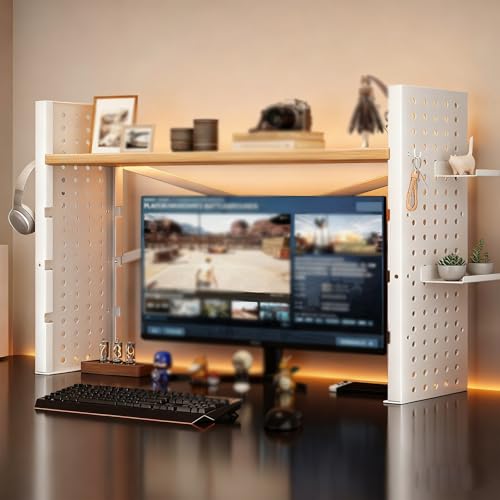 Lift Schreibtisch Bücherregal Schlafsaal Bücherregal Schreibtisch Küche Schlafsaal Home Office Bücherregal(White double layer,70cm/27in) von ZUGIATP